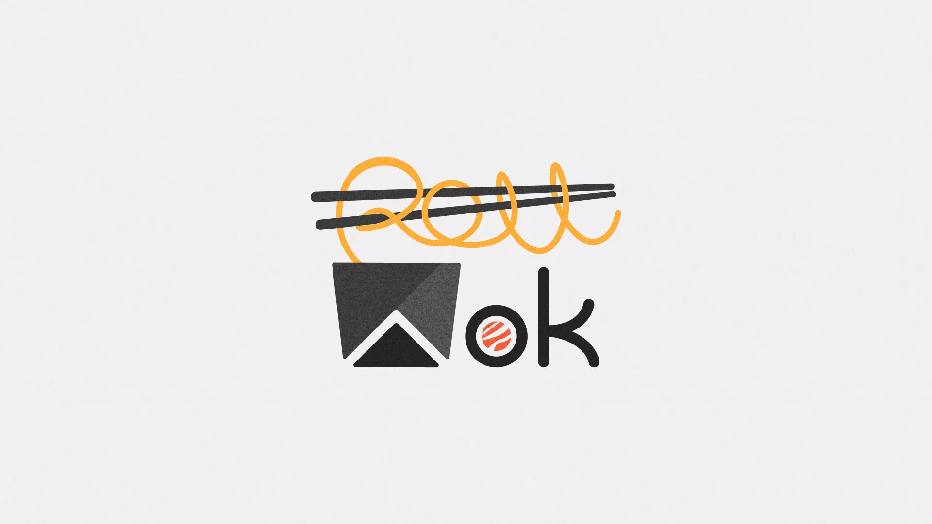 Разработка логотипа суши-бара «Roll Wok Club» в Бутурлиновке